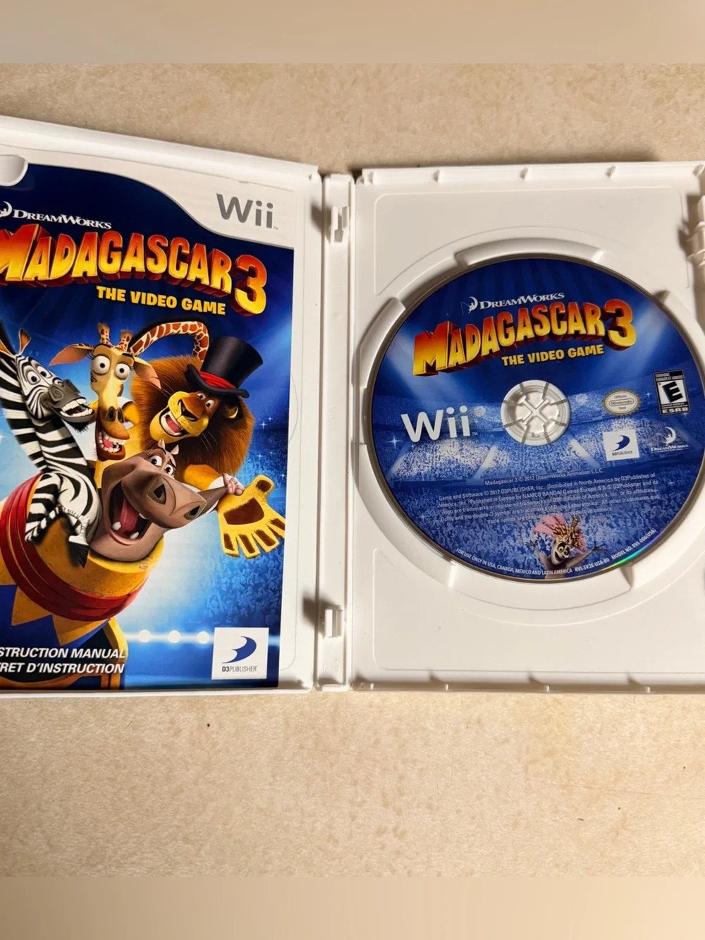 Madagascar 3 - Smurfs 2 - Ice Age Nintendo Wii Games - Bundle